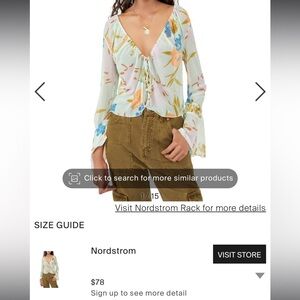 Free People Blouse size XS